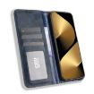 Huawei Pura 80 Ultra 5G Leather Case, Magnetic Buckle, Blue Retro Texture - 4