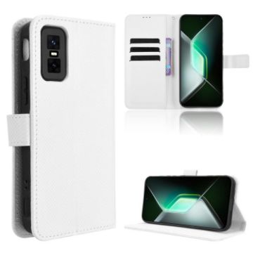 Infinix GT 30 Pro 5G White Diamond Texture Leather Case - 1