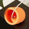 Apple Watch Orange Wave Pattern Silicone Charging Stand - 5