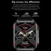 TK12 1.96" IP67 Waterproof Smart Watch: ECG, Bluetooth, Temp (Black) - 4