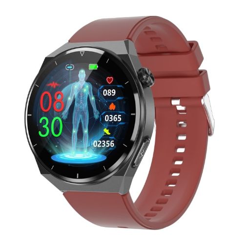 TK20 Smart Watch 1.39" ECG/Body Temp/Family Care (Red Band) - 1