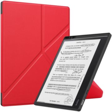 Kobo Elipsa 2E Red TPU Leather Smart Tablet Case - 1