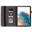 Galaxy Tab 9+ Case: Purple Butterfly Rose Embossed Leather Cover - 3