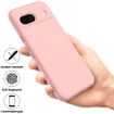 Pixel 8a Pure Color Pink Silicone Shockproof Case - 4