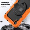 Lenovo Tab K9/One Silicone Hybrid Case with Strap (Orange) - 4