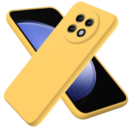 Realme P1 Speed Yellow Dropproof Liquid Silicone Phone Case - 1