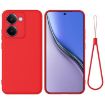 Realme P3 Ultra 5G Red Dropproof Liquid Silicone Phone Case - 1