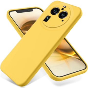 OPPO Find X6 Pro Yellow Silicone Dropproof Full Coverage Case - 1