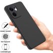 OPPO Reno13 F Solid Black Silicone Dropproof Phone Case 4G/5G - 2