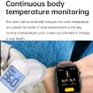 E530 1.91" IP68 Waterproof Smart Watch with ECG & Blood Sugar, Black - 6