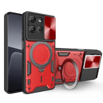 Moto G Power 2025 Red Camshield Magnetic Holder Case - 1