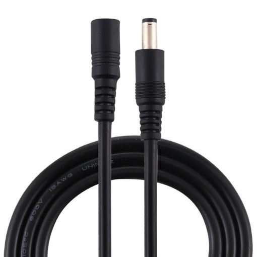 8A 5.5x2.1mm Female-Male DC Power Extension Cable (Black) - 1