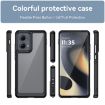 Motorola Edge 2024 Acrylic Hybrid TPU Case (Black) Colorful Series - 2