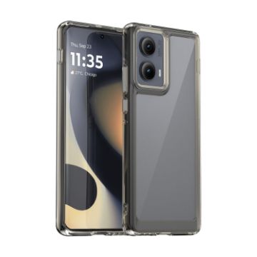 Motorola Edge 2024 Colorful Series Hybrid Phone Case (Transparent Grey) - 1