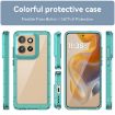 Motorola Edge 50 Neo Colorful Acrylic Hybrid TPU Case - Blue - 2