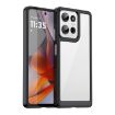 Motorola Moto G75 5G Colorful Acrylic Hybrid TPU Case (Black) - 1