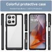 Motorola Moto G75 5G Colorful Acrylic Hybrid TPU Case (Black) - 2