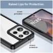 Motorola Moto G75 5G Colorful Acrylic Hybrid TPU Case (Black) - 6