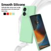 Moto G85 Green Liquid Silicone Dropproof Full Coverage Case - 3