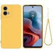 Moto G Power 2024 Yellow Liquid Silicone Dropproof Case - 1