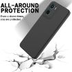 Moto G05/E15 Black Liquid Silicone Dropproof Phone Case - 5