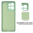 Moto G15 Green Liquid Silicone Dropproof Full Coverage Case - 6