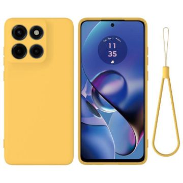 Yellow Silicone Full Coverage Case for Motorola Moto G Stylus 5G 2025 - 1
