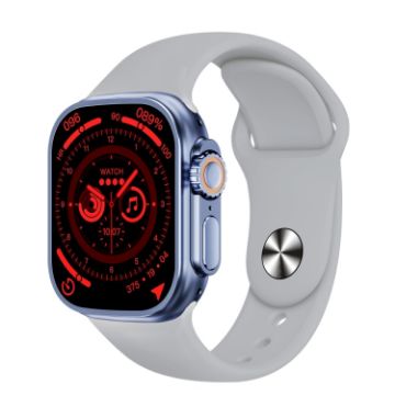 WS-E9 Ultra 2.2" IP67 Waterproof Smart Watch, Heart Rate/NFC, Silver - 1