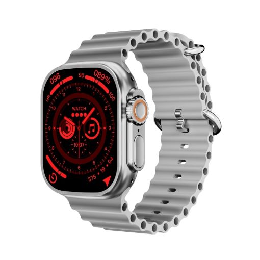 Ultra 2.2" IP67 Waterproof Smart Watch with Heart Rate/NFC (Silver) - 1