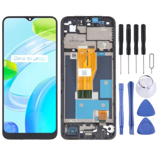 Realme C30 OEM LCD Screen Digitizer Assembly with Frame - 1