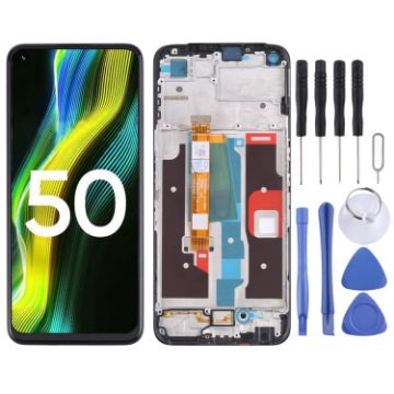 Realme Narzo 50 4G RMX3286 LCD Screen Digitizer with Frame - 1