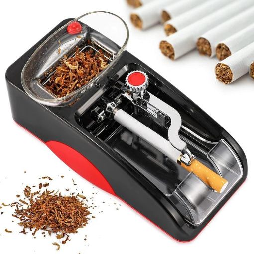 Red Automatic Electric Cigarette Injector, 6.5mm, US Plug - 1