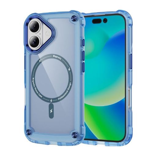 iPhone 17 Transparent Blue MagSafe TPU + PC Case - 1