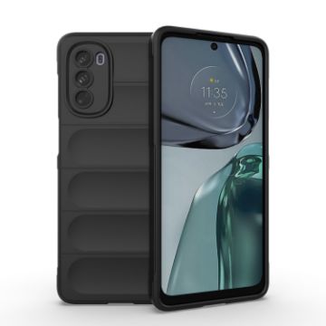 Motorola Moto G62 5G Magic Shield Black TPU Flannel Case - 1