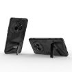 Realme 14 Pro 5G Punk Armor PC+TPU Case with Holder (Black) - 4