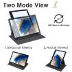 Samsung Galaxy Tab A8 360 Rotation Smart Leather Case Black - 3