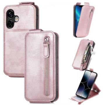 Ulefone Note 16 Pro Rose Gold Flip Leather Wallet Phone Case - 1