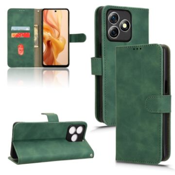 Ulefone Note 18 Ultra Green Leather Magnetic Flip Phone Case - 1