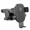 Borofone BH93 Grand Car Holder Black - One-button Console Mount - 3