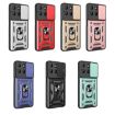 Moto G15 Black Case with Sliding Camera Cover - TPU+PC Design - 2