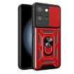 Moto G 2025 Red TPU+PC Case with Sliding Camera Cover - 1