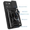Moto G 2025 Red TPU+PC Case with Sliding Camera Cover - 3