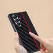 Samsung Galaxy Z Fold7 Ultra-thin Carbon Fiber Phone Case (Blk/Ylw) - 4