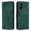 Infinix GT 30 Pro Dark Green 3D Embossed Leather Flip Case - 2