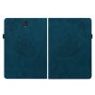 Galaxy Tab S4 10.5 Butterfly Flower Embossed Leather Case (Blue) - 3
