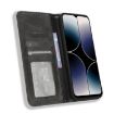 Ulefone Note 16 Pro Retro Black Leather Phone Case with Magnet - 4