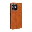 Ulefone Note 16 Pro Retro Brown Leather Phone Case with Magnet - 3
