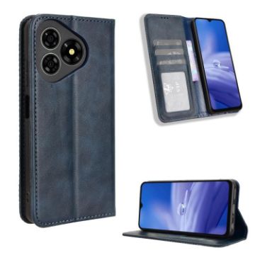 Ulefone Note 19 Blue Leather Case with Magnetic Buckle Retro Texture - 1