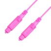 EMK 10m Pink OD2.2mm Digital Optical Audio Fiber Speaker Cable - 1
