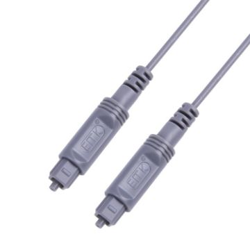 15m EMK Digital Audio Optical Fiber Speaker Cable (Silver Grey) - 1